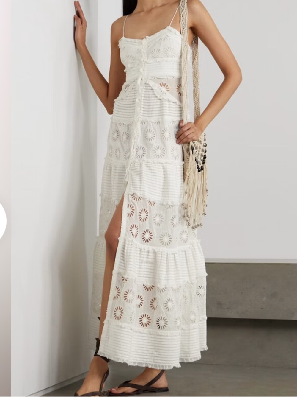 Isabel Marant Drake White Eyelet Maxi Dress